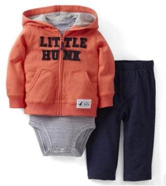 סט טרנינג ובגד גוף - כתום