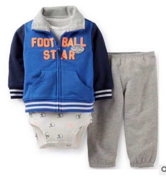 סט טרנינג ובגד גוף - כחול