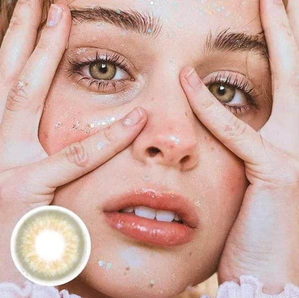 עדשות מגע צבעוניות שנתיות ME 28 BROWN HAZE