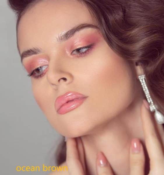 עדשות מגע צבעוניות שנתיות ME20 OCEAN BROWN