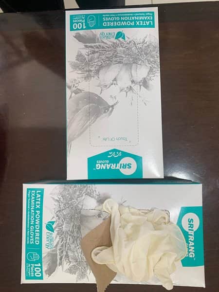 כפפות לטקס עם תקן | עם אבקה