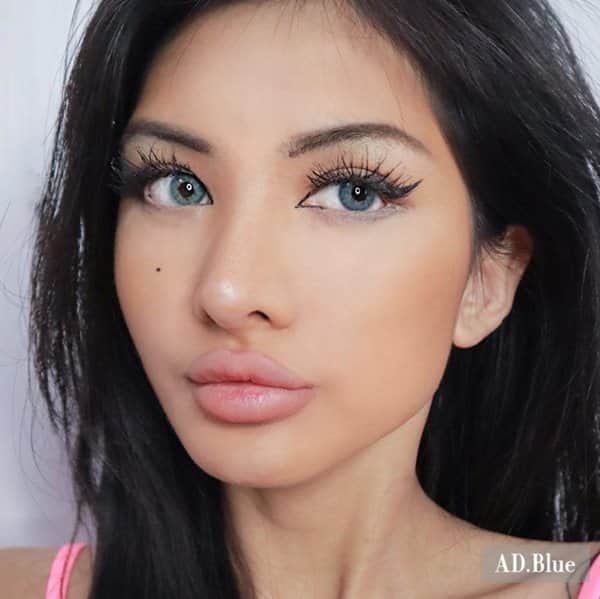 זוג עדשות צבעוניות שנתיות W-5 AD.BLUE