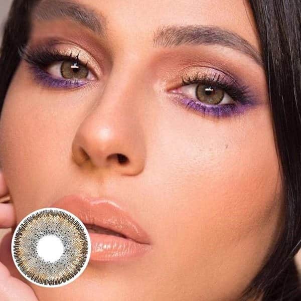 זוג עדשות צבעוניות שנתיות Mo 09 brown