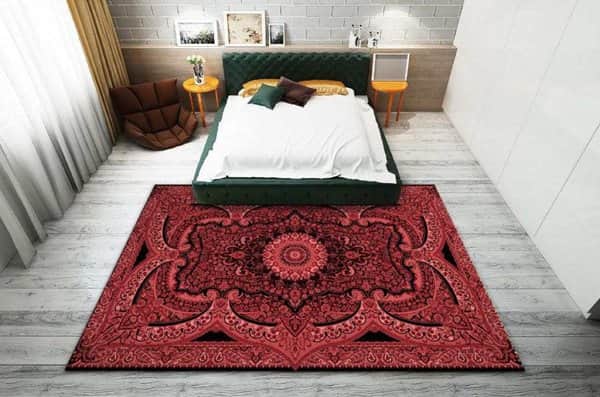 שטיח אתני אדום אדמה