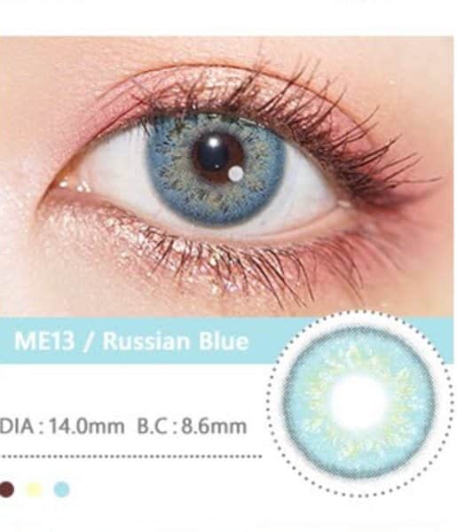 זוג עדשות מגע צבעוניות - ME 13/ Russian Blue