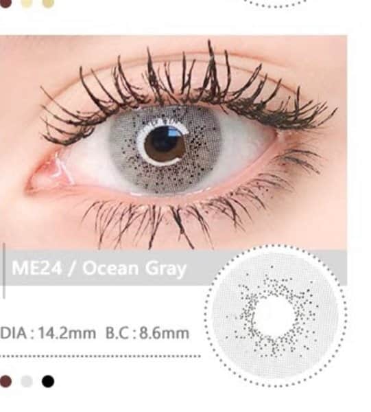 זוג עדשות מגע צבעוניות - ME24/ Ocean Grey