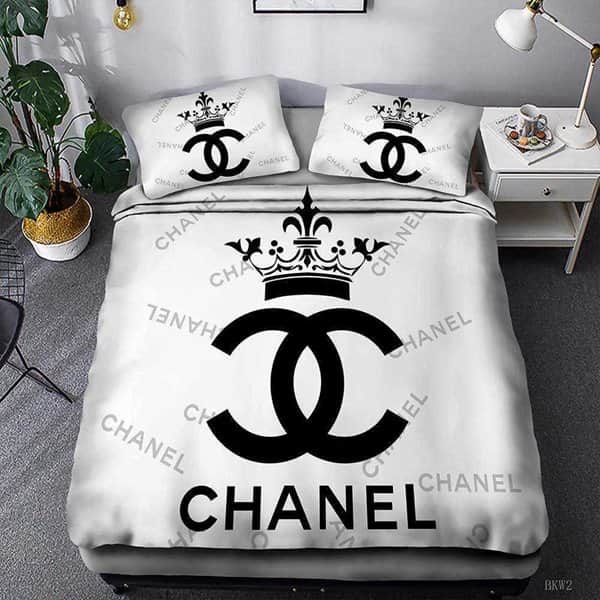 סט כיסוי מיטה מיקופייבר : מצעי שאנל לבן - סט למיטה וחצי