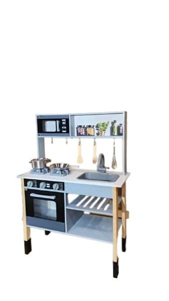 מטבח לילדים דגם רון עם אורות וצלילים, תנור, מיקרו כולל אבזרי אפייה ובישול