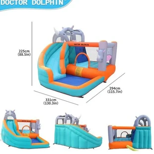 מתנפח קרנף יבש ורטוב דוקטור דולפין כולל מפוח