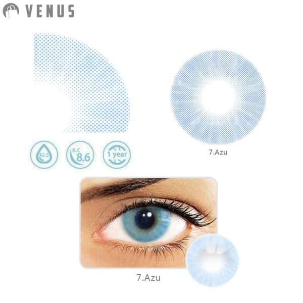 עדשות מגע צבעוניות שנתיות איכותיות Azu