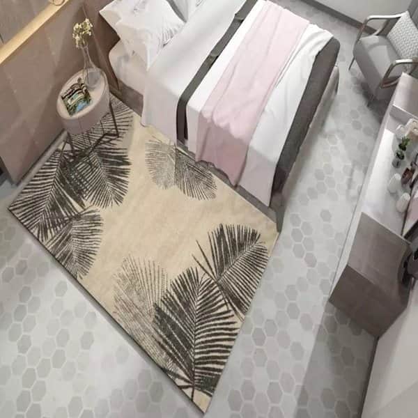 שטיח לסלון עלי דקל - בז'