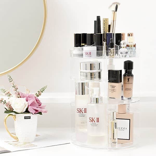 מתקן ארגון קוסמטיקה מסתובב